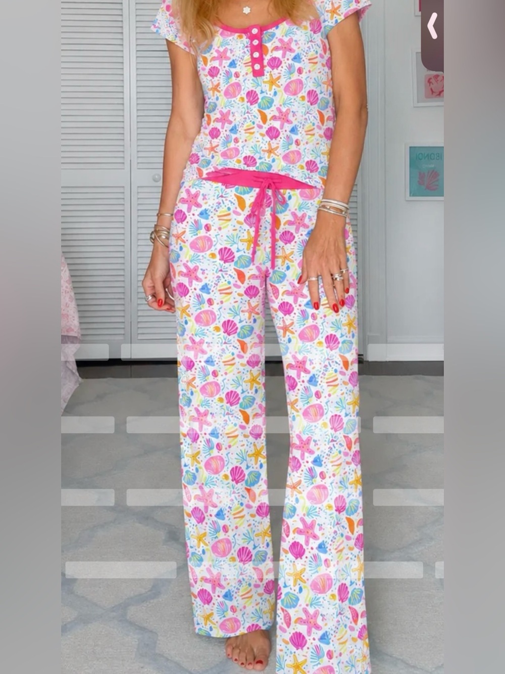 Just jordann Jammies.  Sunshine Sisters. XL. Beach seashell summer theme. NEW